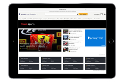 Screen shot of the Motorsport.com content on the Prodigy/MSN site
