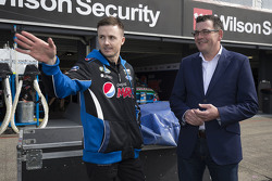 Mark Winterbottom, Prodrive Racing Australia with Victorian Premier Dan Andrews