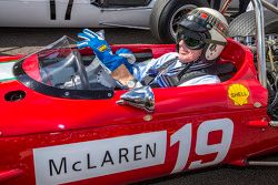 Sir Jackie Stewart que participan en el homenaje a Bruce McLaren