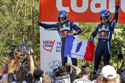 Ganadores y campeone 2015, Sébastien Ogier y Julien Ingrassia, Volkswagen Polo WRC, Volkswagen Motor