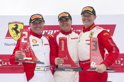 Trofeo Pirelli podium: winner Emmanuel Anassis, second place John Farano, third place Ryan Ockey