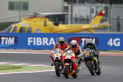 Dani Pedrosa, Repsol Honda Team, Andrea Iannone, Ducati Team, et Bradley Smith, Tech 3 Yamaha