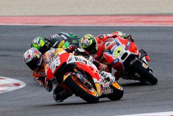 Dani Pedrosa, Repsol Honda Team, Andrea Iannone, Ducati Team, et Pol Espargaro, Tech 3 Yamaha