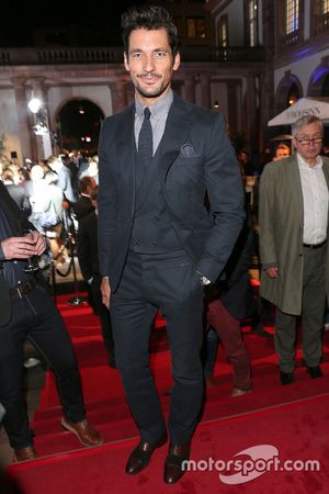 David Gandy during the presentation of the Jaguar Land Rover vehicles starring in the new Bond film 