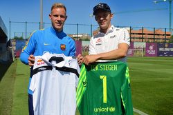 Mattias Ekström, EKS RX Audi S1 bersama FC Barcelona goalkeeper Marc-Andre ter Stegen