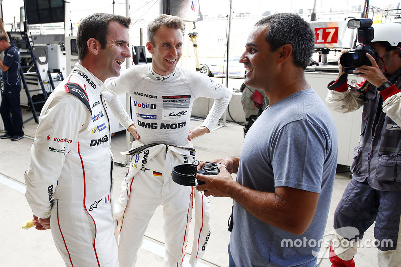 Timo Bernhard, Romain Dumas, Porsche Takımı ile Juan Pablo Montoya