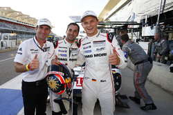 Les polemen Romain Dumas, Neel Jani, Marc Lieb