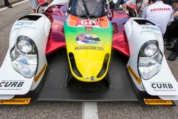 Justin Wilson tribute paint scheme on #60 Michael Shank Racing with Curb/Agajanian Ligier JS P2 Honda: John Pew, Oswaldo Negri Jr.