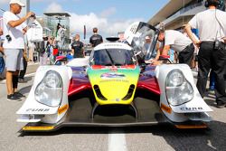 Justin Wilson tribute paint scheme on #60 Michael Shank Racing with Curb/Agajanian Ligier JS P2 Honda: John Pew, Oswaldo Negri Jr.