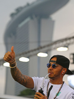 Lewis Hamilton, Mercedes AMG F1 Team on the drivers parade