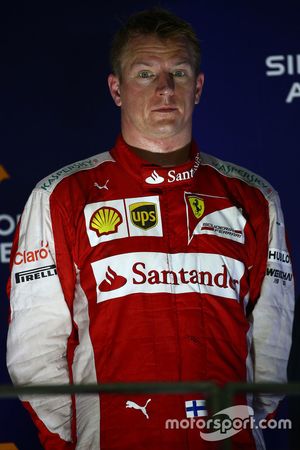 Third place Kimi Raikkonen, Ferrari
