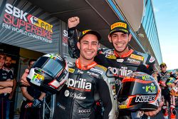 Leon Haslam, Aprilia Racing Team e Jordi Torres, Aprilia Racing Team