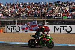 Le Champion du Monde Superbike 2015 Jonathan Rea, Kawasaki