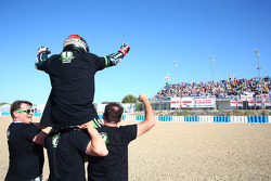 Le Champion du Monde Superbike 2015 Jonathan Rea, Kawasaki