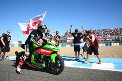 Le Champion du Monde Superbike 2015 Jonathan Rea, Kawasaki