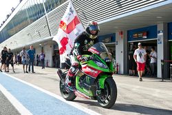 Le Champion du Monde Superbike 2015 Jonathan Rea, Kawasaki