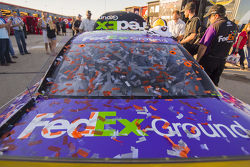 Winner Denny Hamlin, Joe Gibbs Racing Toyota