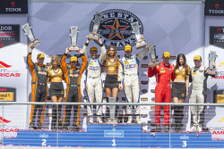 PC podium: Race winners #54 CORE autosport Oreca FLM09: Jon Bennett, Colin Braun, second place #11 RSR Racing Oreca FLM09 Chevrolet: Chris Cumming, Bruno Junqueira, third place #38 Performance Tech Motorsports ORECA FLM09: James French, Conor Daly