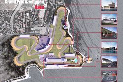 Il rendering dell'ipotizzato autodromo azero di Baku