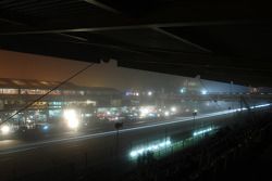 Brouillard dans le paddock du Nürburgring