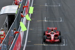 Felipe Massa, Scuderia Ferrari, F2007, tem problemas e aborta largada