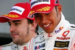 Lewis Hamilton, McLaren Mercedes, Fernando Alonso, McLaren Mercedes