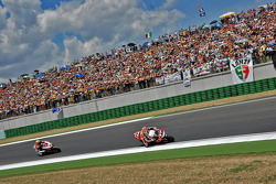 Fans on the track