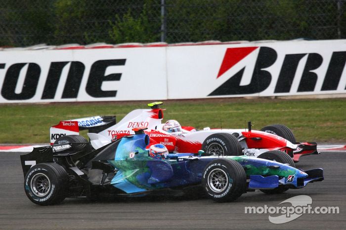 Jenson Button, Honda Racing F1 Team, RA107, Jarno Trulli, Toyota Racing, TF107