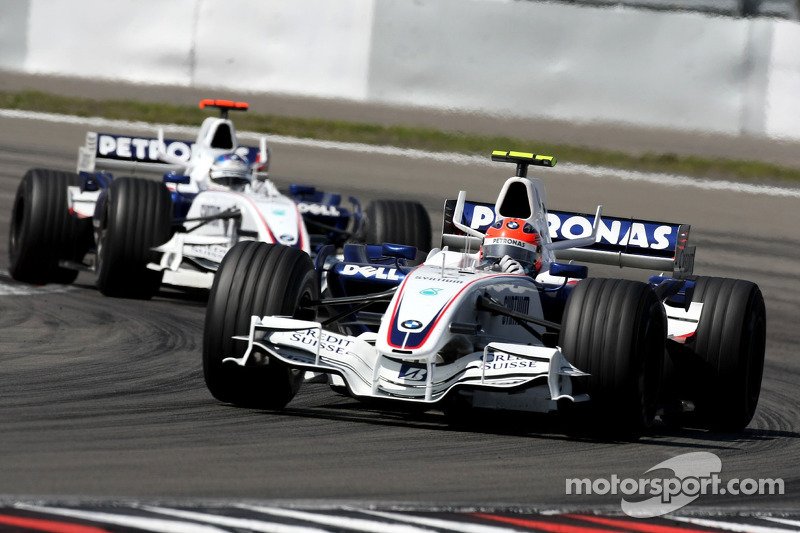Robert Kubica, BMW Sauber F1 Team, F3.07 ve Nick Heidfeld, BMW Sauber F1 Team, F3.07