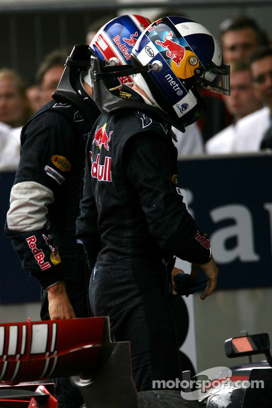 David Coulthard, Red Bull Racing; Mark Webber, Red Bull Racing