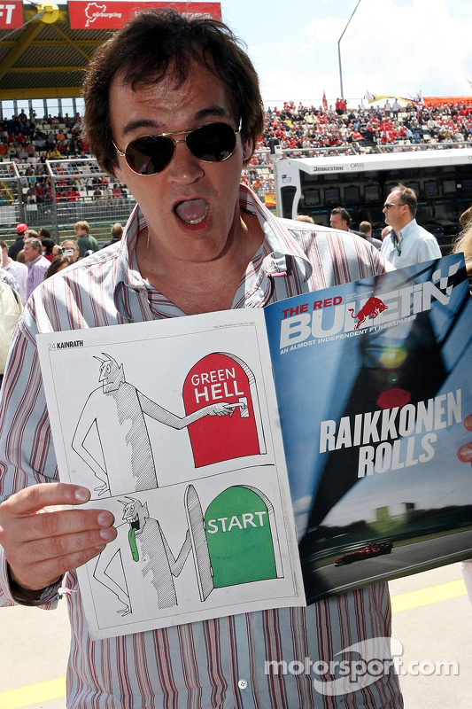 Quentin Tarantino, director de cine, con el Red Bulletin