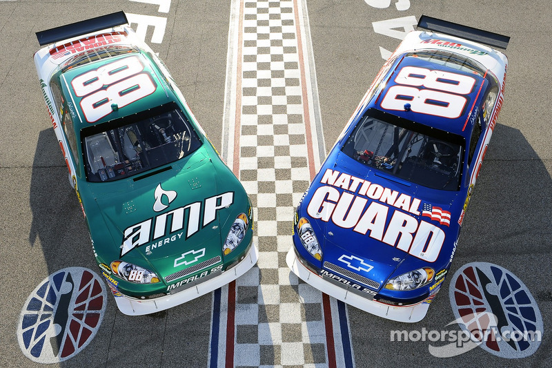 Die Autodesigns für Dale Earnhardt Jr., Hendrick Motorsports Chevrolet, in der Sprint-Cup-Saison 200