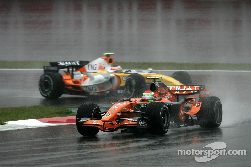 Sakon Yamamoto, Spyker F1 Team, Heikki Kovalainen, Renault F1 Team