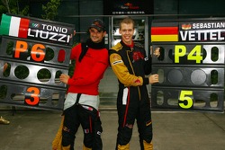 Sebastian Vettel, Scuderia Toro Rosso e Vitantonio Liuzzi, Scuderia Toro Rosso chegam em 4º e 6º