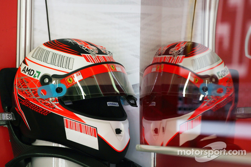 Kimi Raikkonen, Scuderia Ferrari,, kask