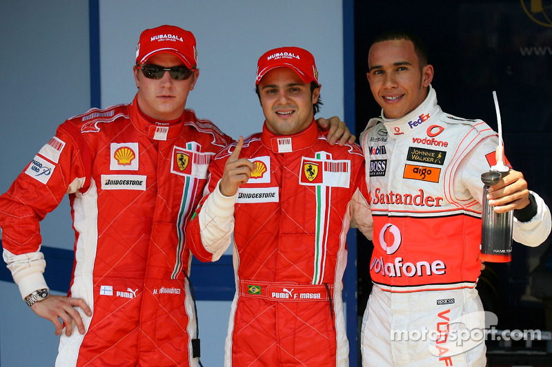 Pole: Kazanan Felipe Massa ve 2. Lewis Hamilton ve 3. Kimi Raikkonen