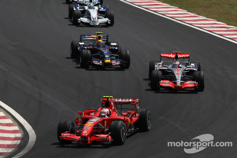 Kimi Raikkonen, Scuderia Ferrari, Fernando Alonso, McLaren Mercedes, Mark Webber, Red Bull Racing, N