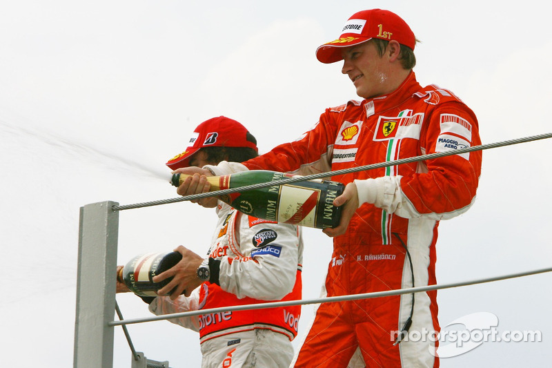 Podyum: Kimi Raikkonen ve Fernando Alonso