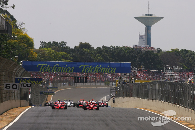 Start: Felipe Massa, Scuderia Ferrari, F2007, Kimi Raikkonen, Scuderia Ferrari, F2007