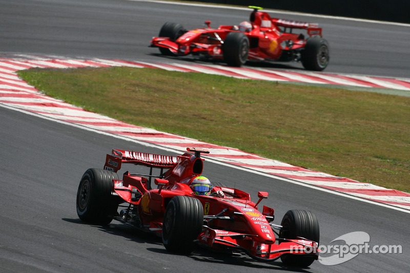 Felipe Massa, Scuderia Ferrari, F2007 voor Kimi Raikkonen, Scuderia Ferrari, F2007