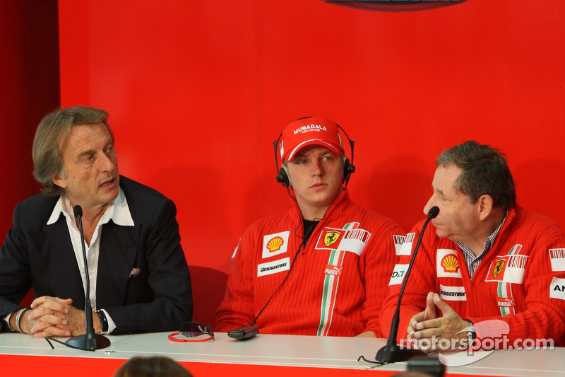Luca di Montezemolo, Kimi Raikkonen ve Jean Todt