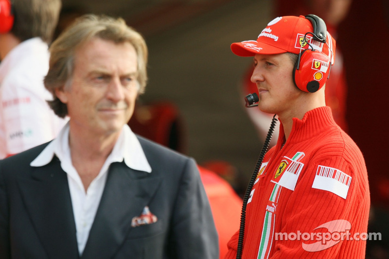 Michael Schumacher ve Luca di Montezemolo