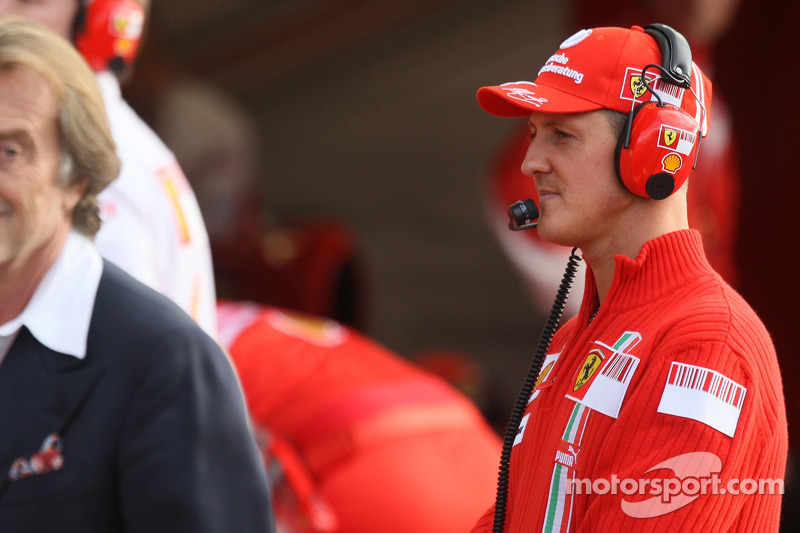 Michael Schumacher ve Luca di Montezemolo