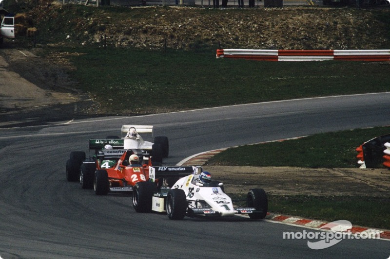 Keke Rosberg, René Arnoux, Danny Sullivan y Alan Jones