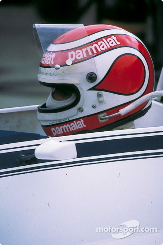 Nelson Piquet no GP da Grã-Bretanha do mesmo ano.