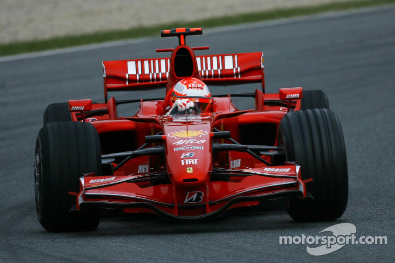 Michael Schumacher, Test Pilotu, Scuderia Ferrari, F2007, test ediyorFerrari F2007