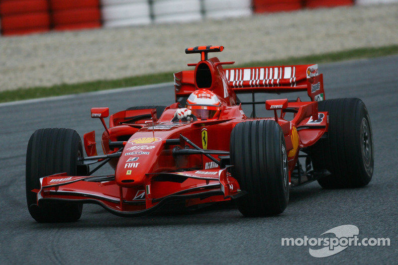 Michael Schumacher, Test Pilotu, Scuderia Ferrari, F2007, test ediyorFerrari F2007