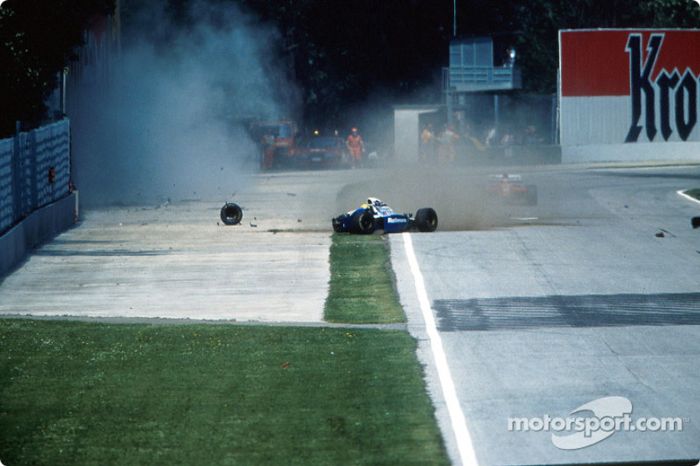 El acidente fatal de Ayrton Senna en la curva Tamburello