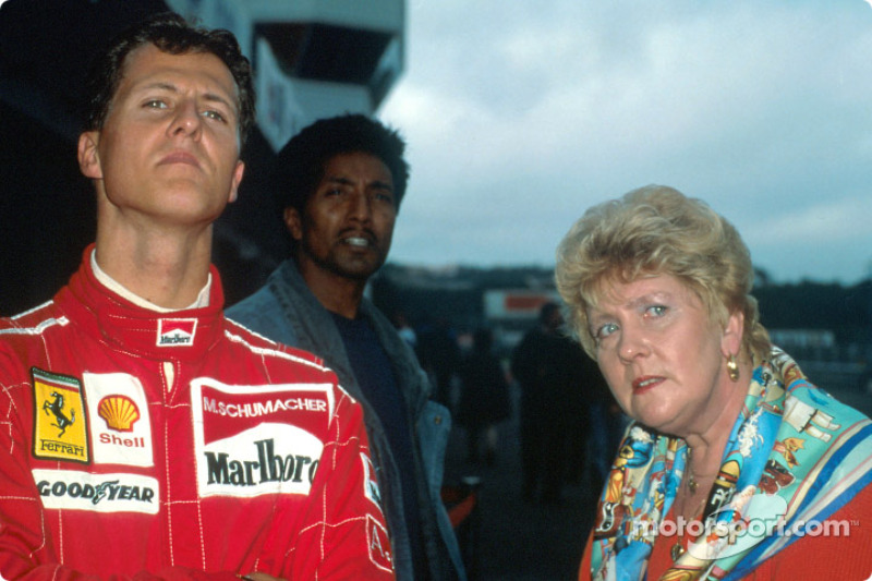 Michael Schumacher con su madre