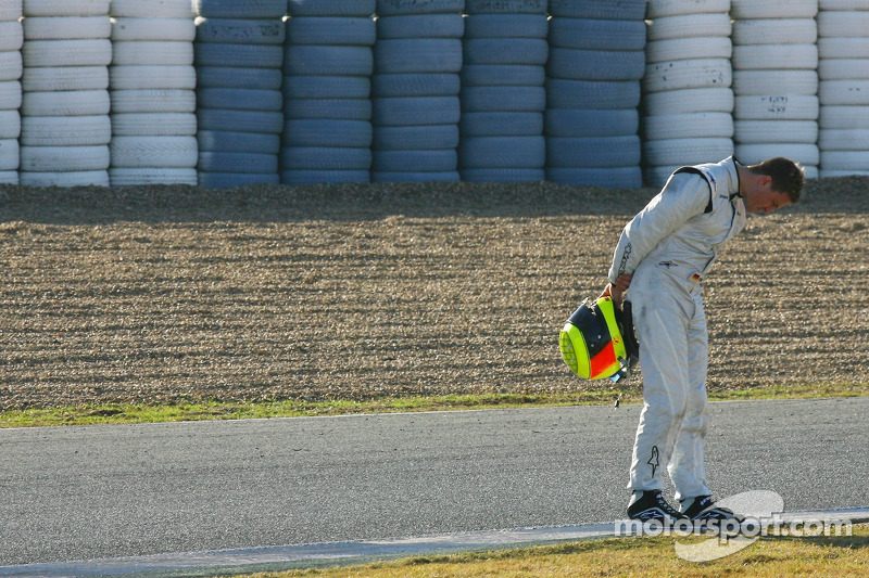 Ralf Schumacher, su test con el Force India acabó antes de tiempo (2007)